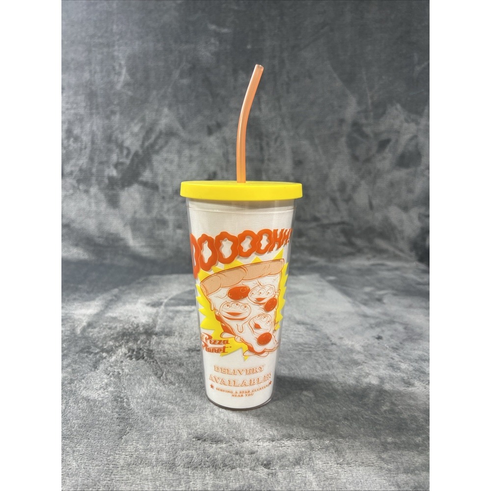 Disney Parks Toy Story Pizza Planet 20 oz Tumbler Cup Aliens Terrestrial NEW